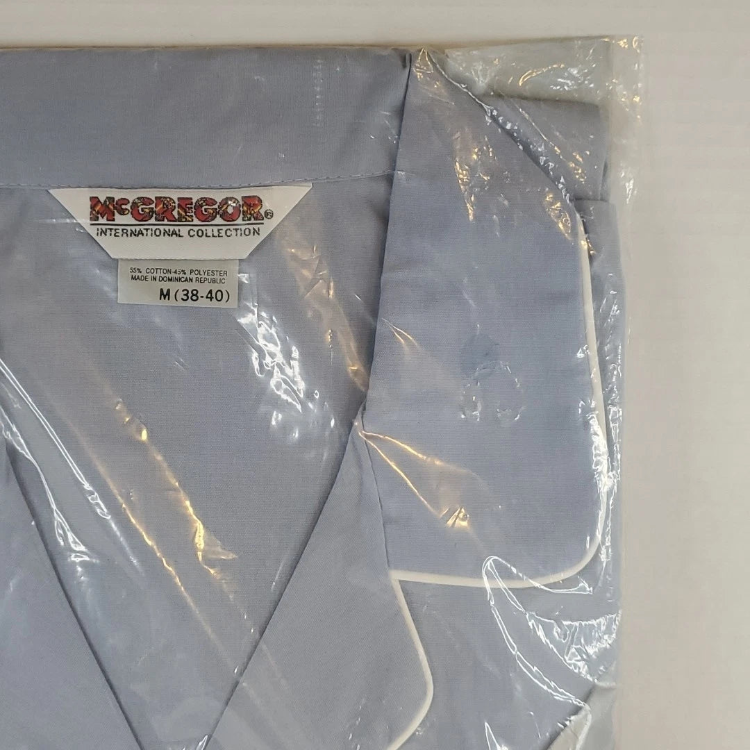 VTG McGregor international collection Long Sleeve blue 2 piece Pajama Set Medium