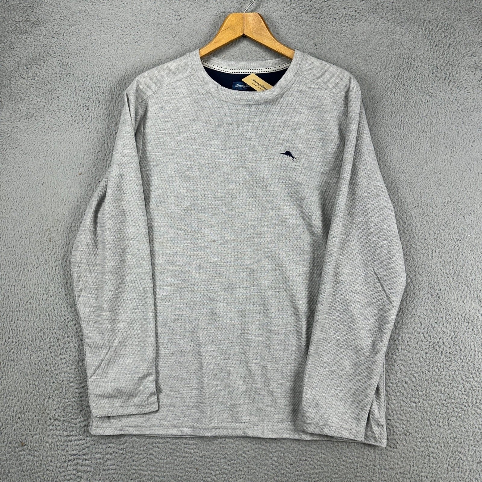 Tommy Bahama Island Sleepwear Mens 2 Piece Pajama Set Large Grey Blue Jogger NEW