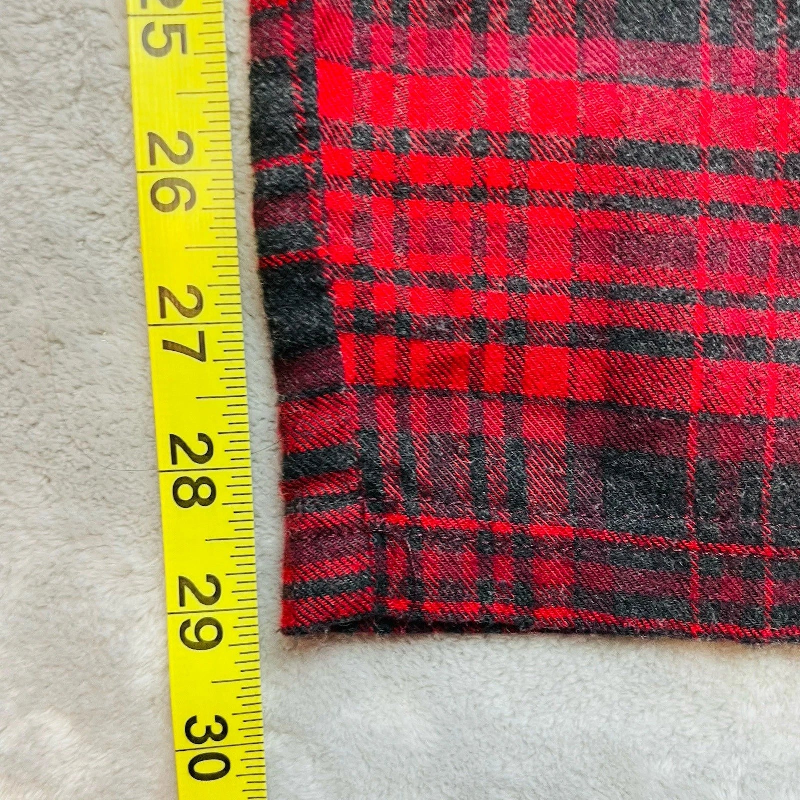 Pendleton Pajamas 2 Piece Set Mens M Red Black Plaid Long Sleeve Shirt Pants