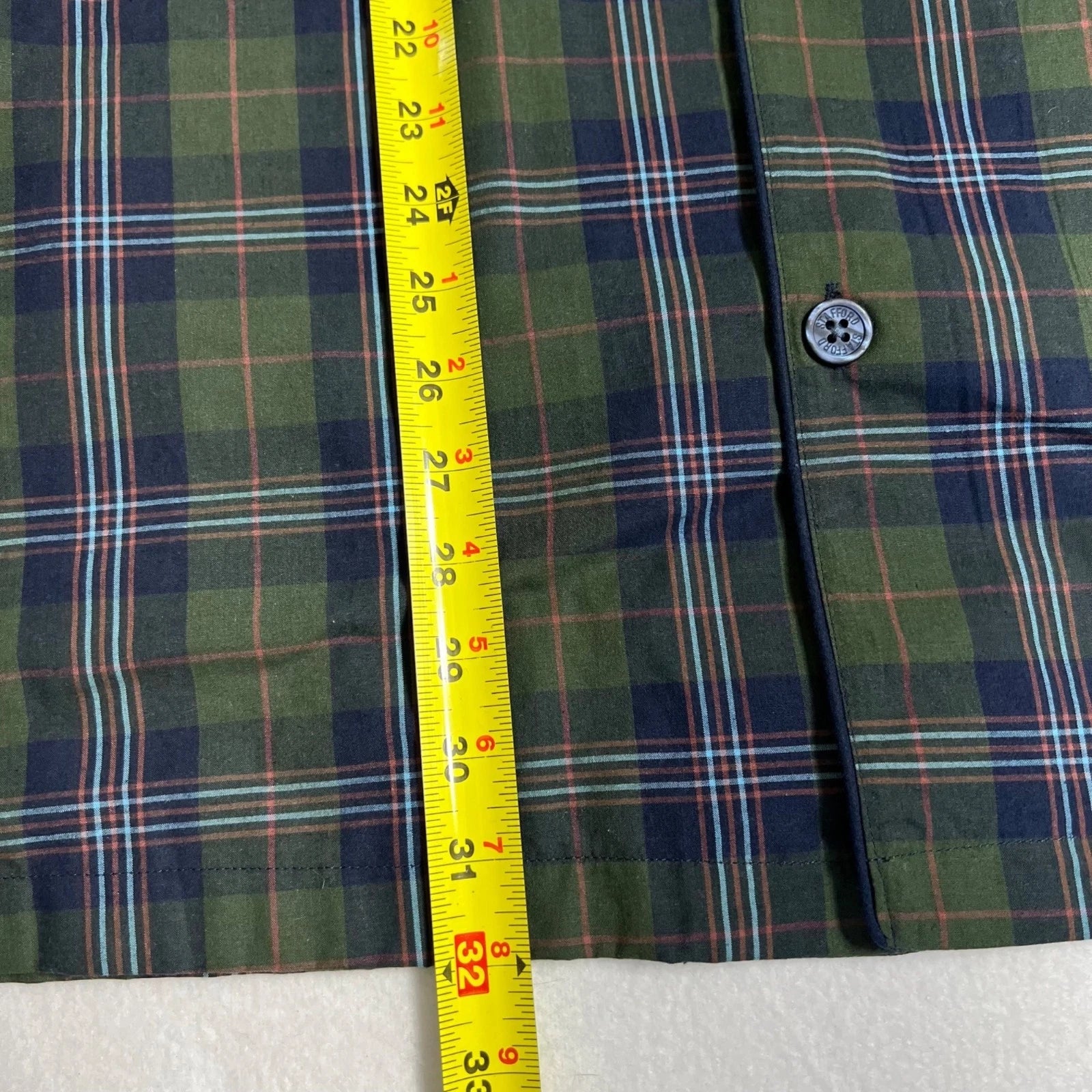 Stafford Men's Regular Fit Olive Plaid 2 Pieces Sleepwear Set Size XL Olive NWT