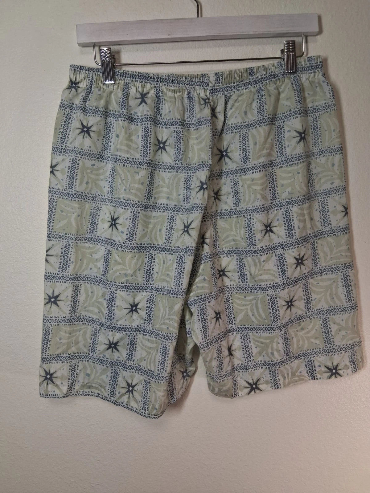 VTG Sears Men's Pajama Set Shorts and Button Down Casual Grandpa Y2K Size Medium