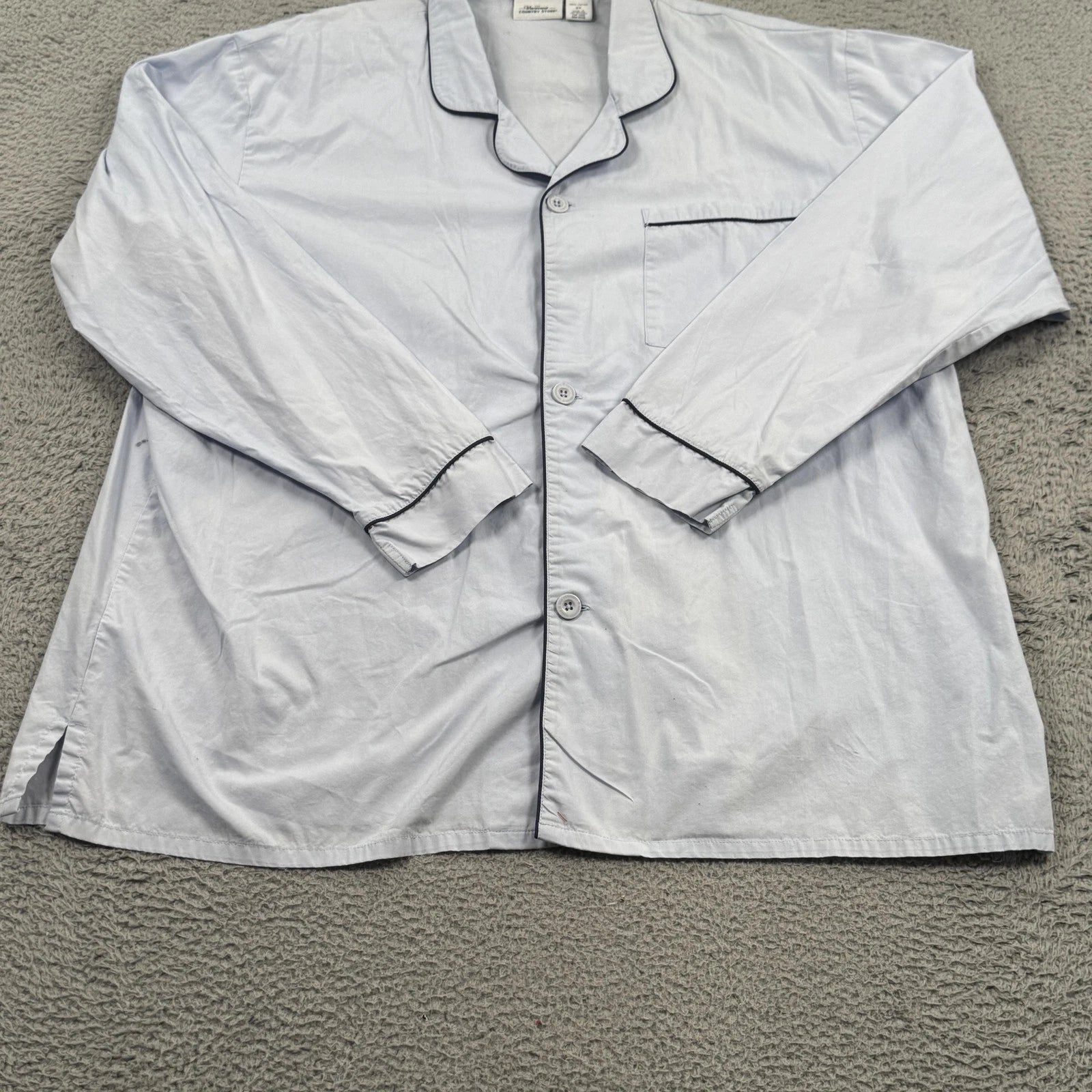 Vermont Country Store Pajama Set Mens 2XL Long Sleeve Button Up Pants Sleepwear