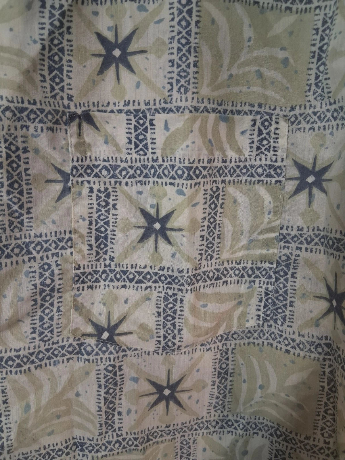 VTG Sears Men's Pajama Set Shorts and Button Down Casual Grandpa Y2K Size Medium