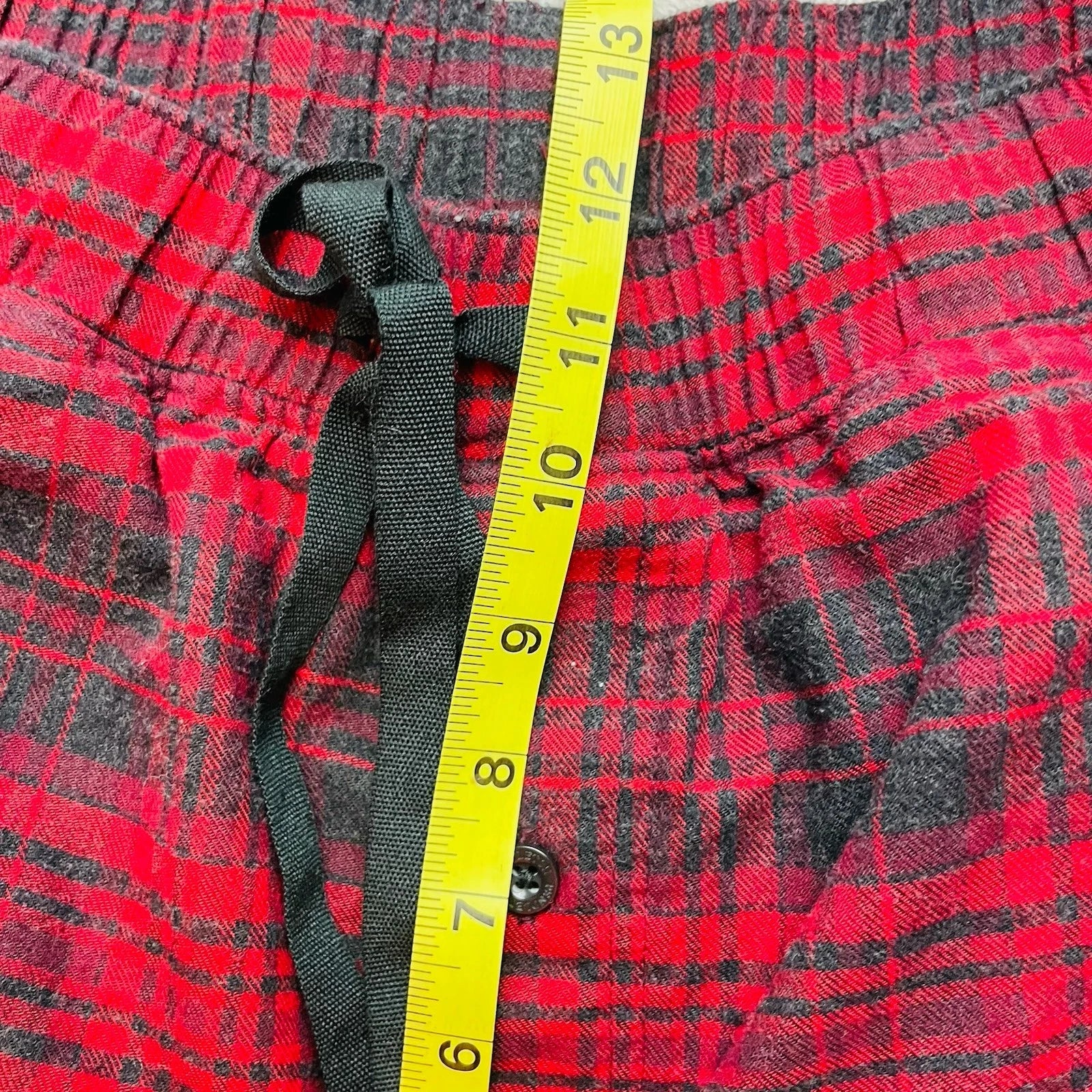 Pendleton Pajamas 2 Piece Set Mens M Red Black Plaid Long Sleeve Shirt Pants