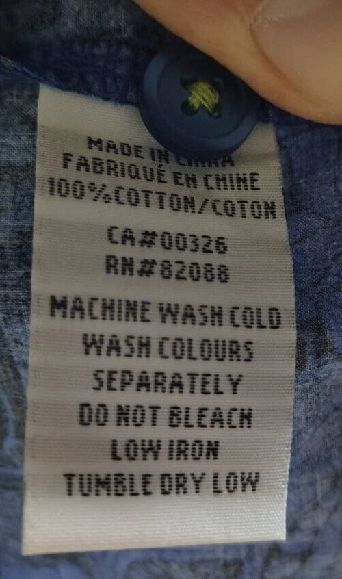 Robert Graham Men's Pajama 2-Piece Set Blue Black Floral Paisley Size Large NWT