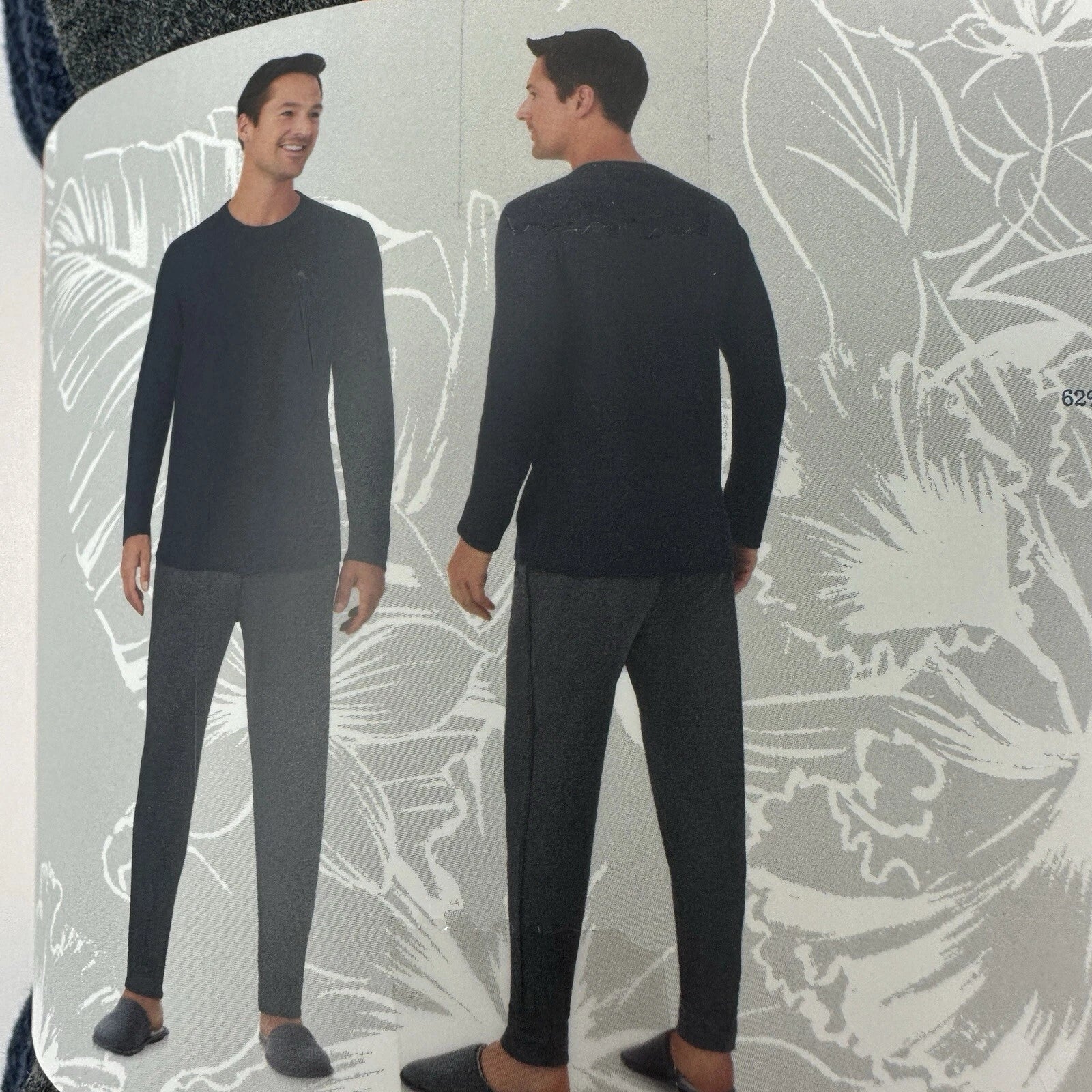 Tommy Bahama Pajamas Men's XXL Blue Grey Waffle Lounge Set Pants Shirt Thermal