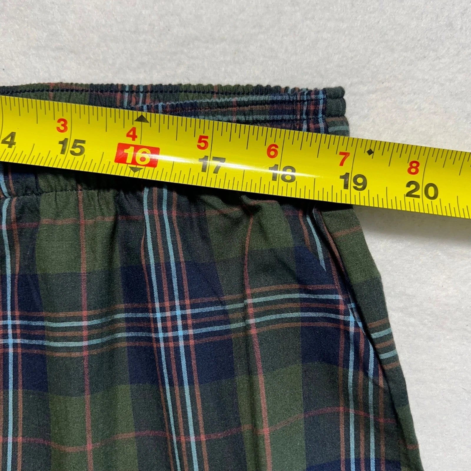 Stafford Men's Regular Fit Olive Plaid 2 Pieces Sleepwear Set Size XL Olive NWT