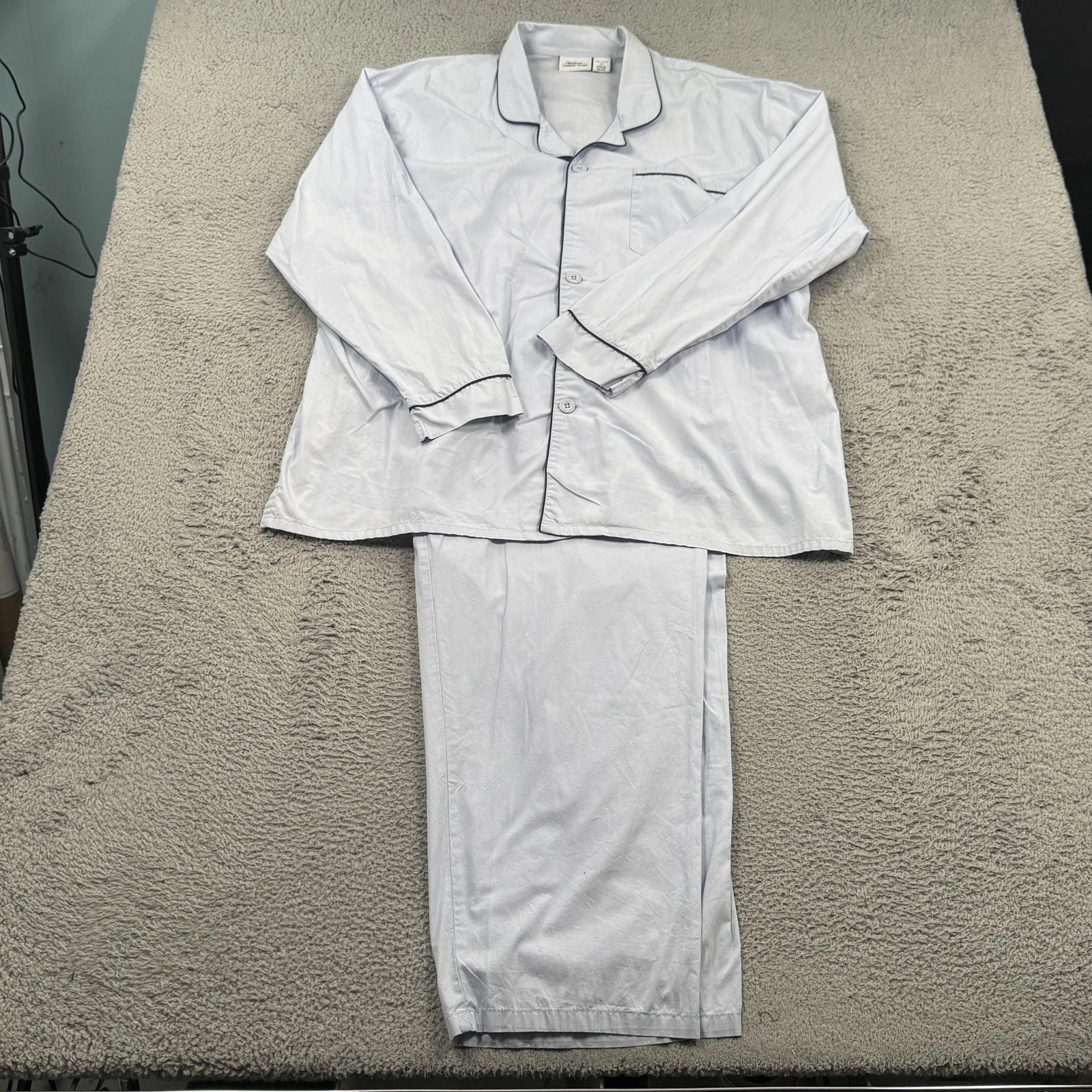 Vermont Country Store Pajama Set Mens 2XL Long Sleeve Button Up Pants Sleepwear