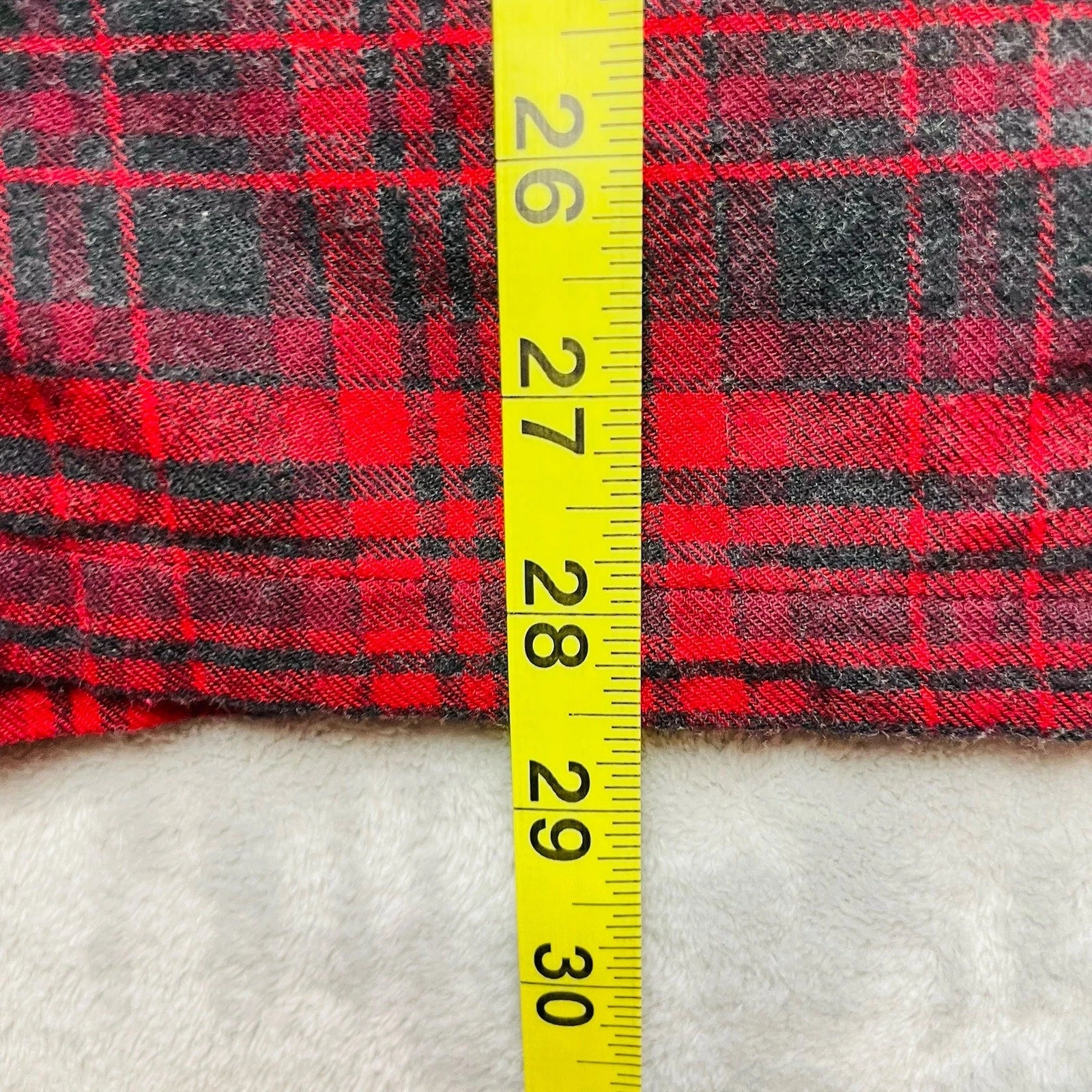 Pendleton Pajamas 2 Piece Set Mens M Red Black Plaid Long Sleeve Shirt Pants