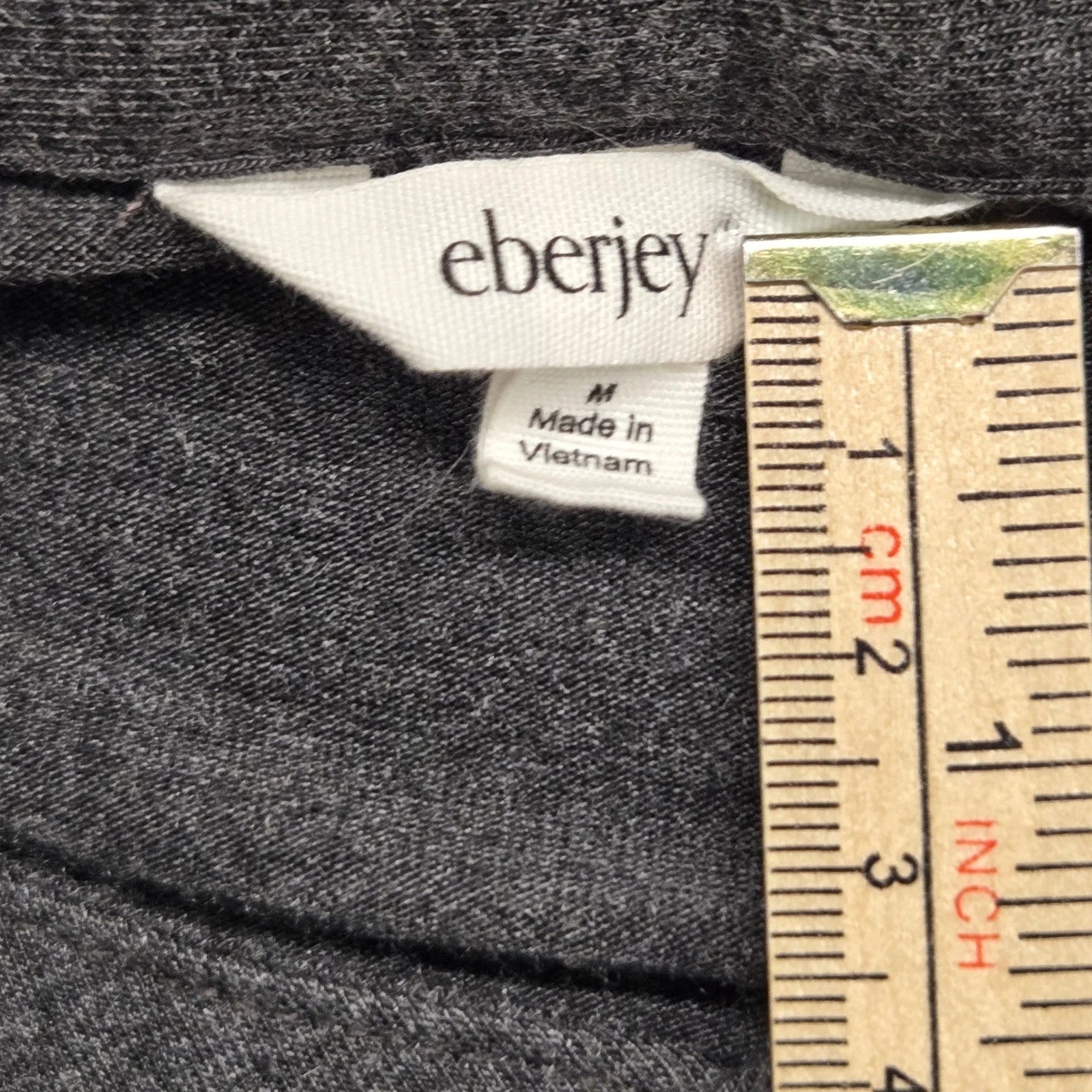 Eberjey Henry Mens Gray Modal Blend Lounge Pajama Set Henley Long Sleeve Medium