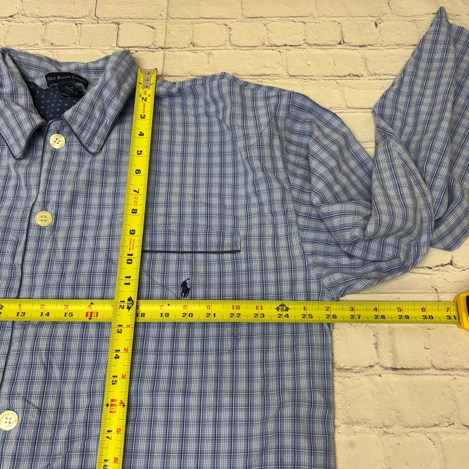 Polo Ralph Lauren Men Sleepwear PJ Pajama Set Size XL X-Large Blue D013 -11