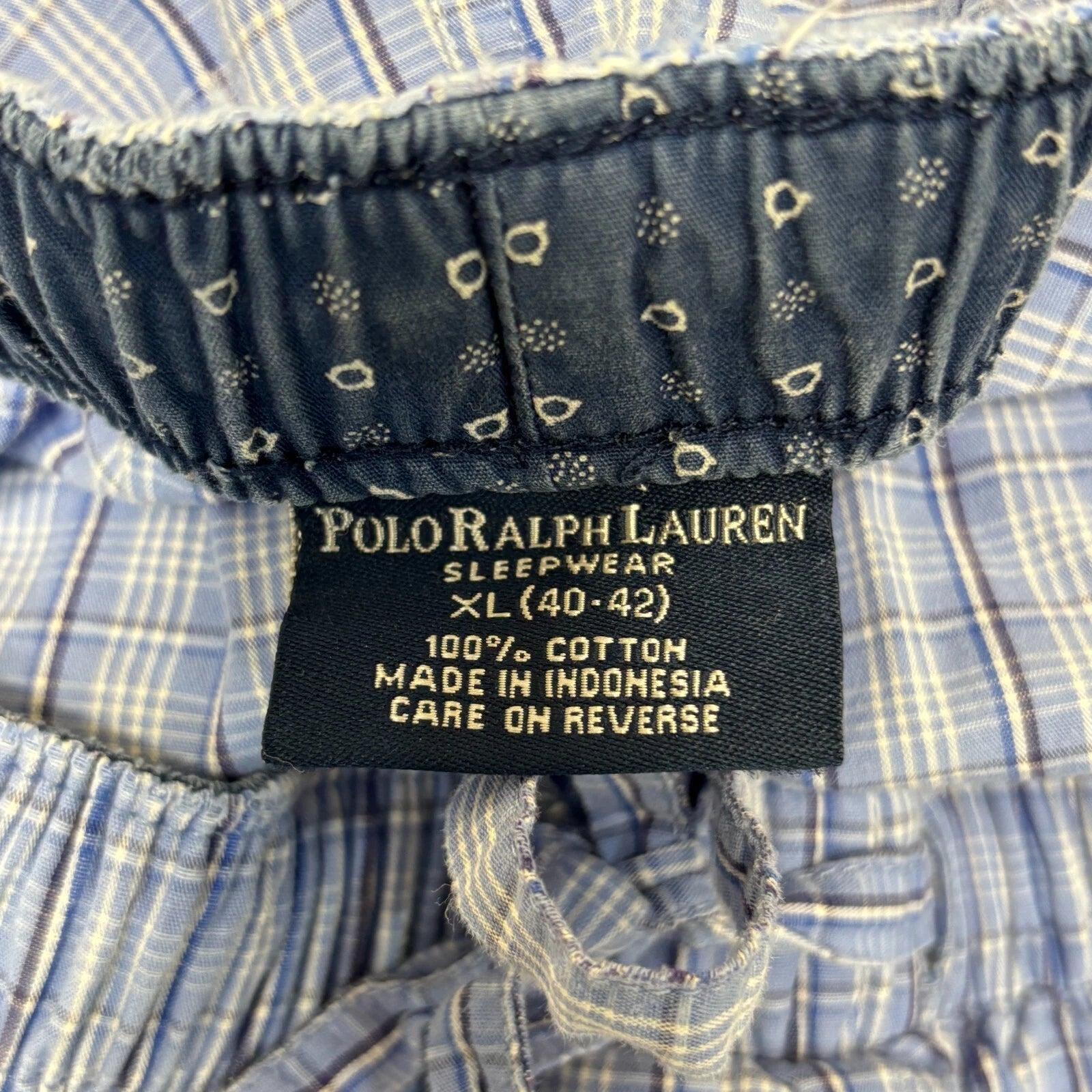 Polo Ralph Lauren Men Sleepwear PJ Pajama Set Size XL X-Large Blue D013 -11