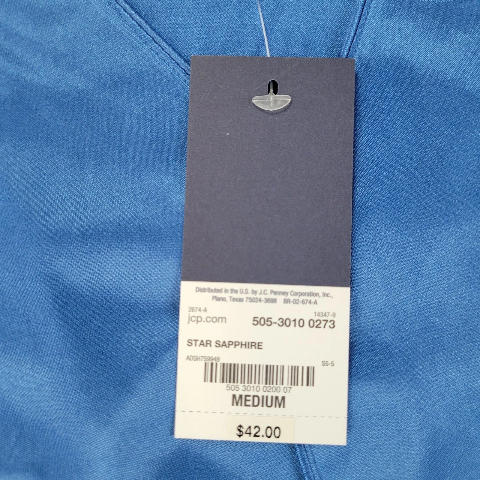 Stafford Pajama Set Satin Star Sapphire Sleepwear S/S Shirt & Shorts Mens M NWT