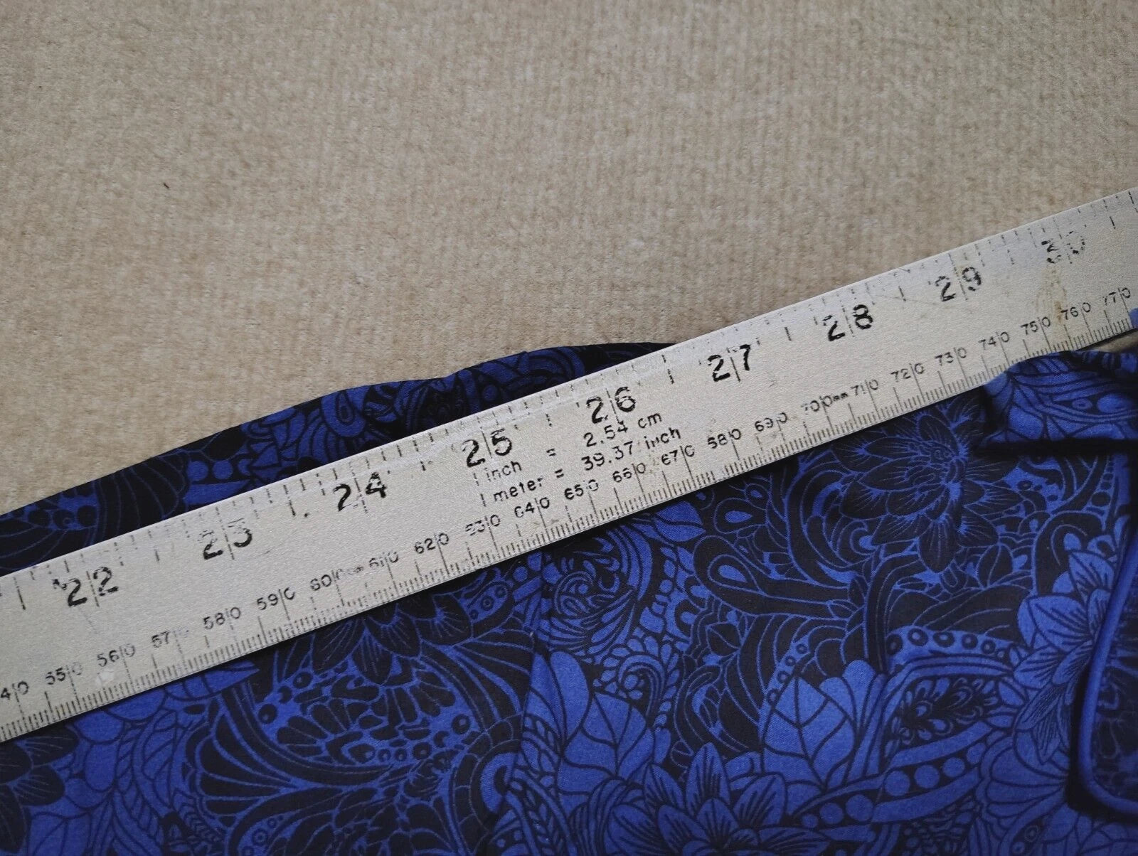 Robert Graham Men's Pajama 2-Piece Set Blue Black Floral Paisley Size Large NWT