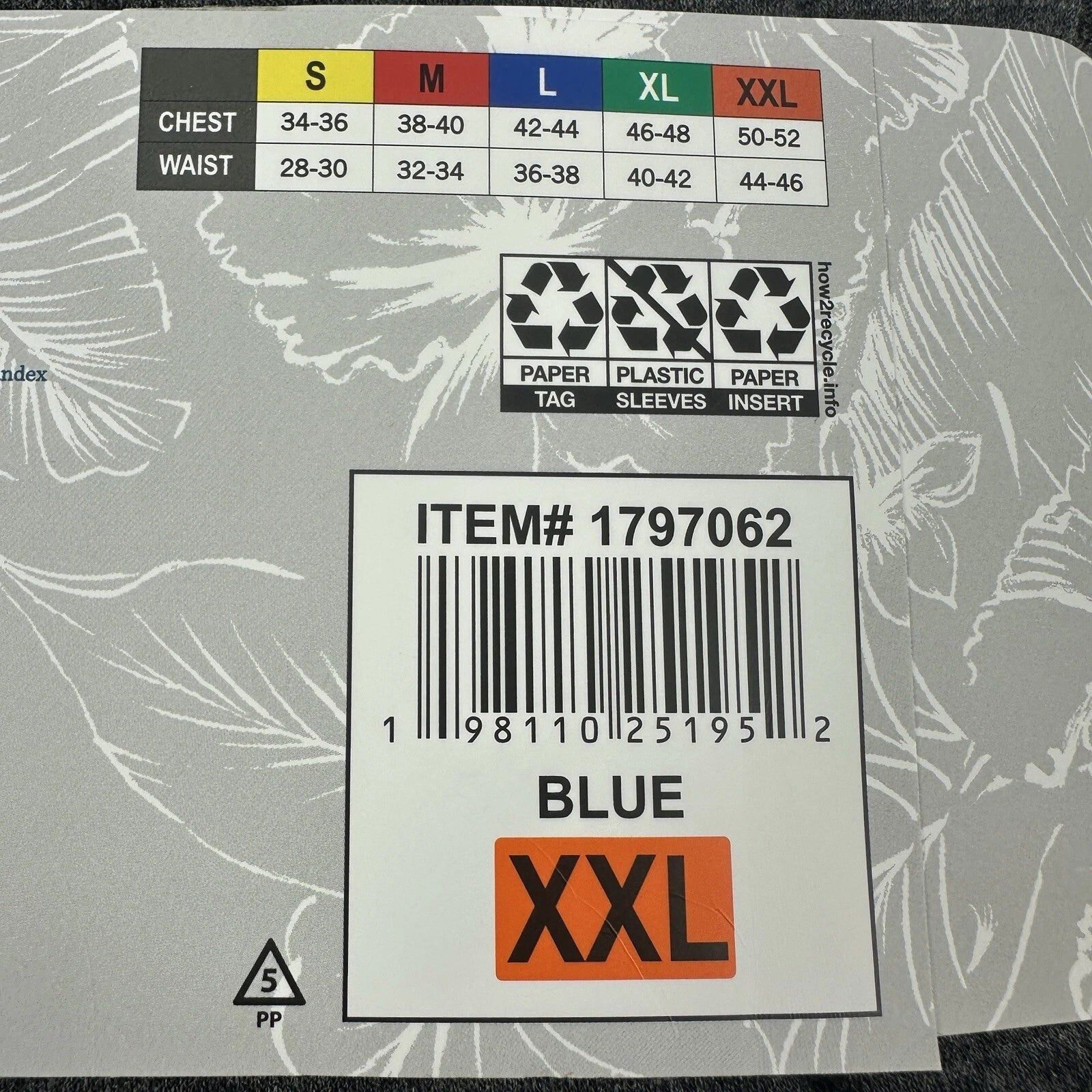 Tommy Bahama Pajamas Men's XXL Blue Grey Waffle Lounge Set Pants Shirt Thermal