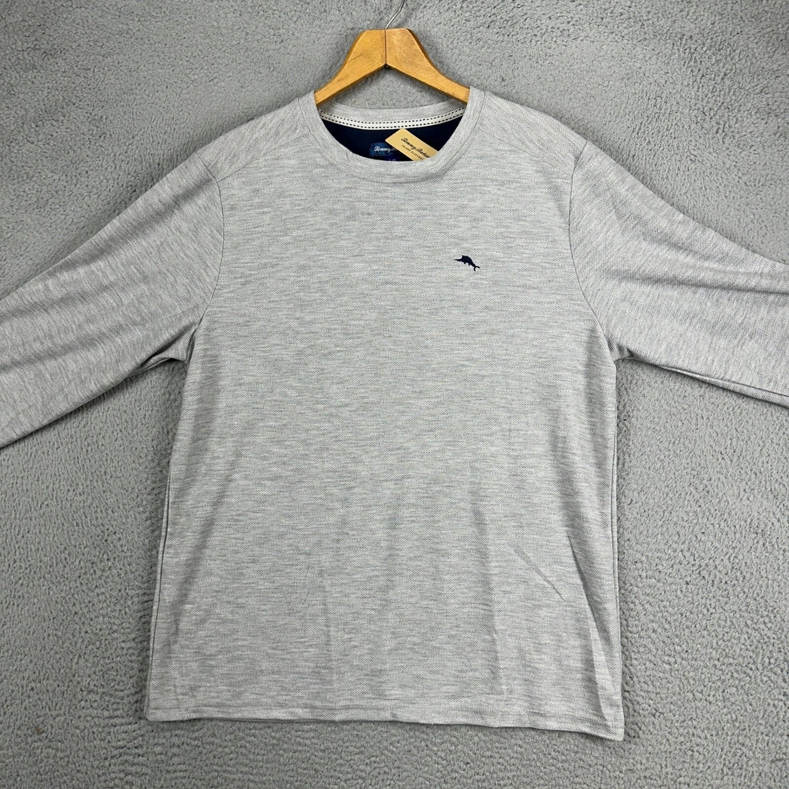 Tommy Bahama Island Sleepwear Mens 2 Piece Pajama Set Large Grey Blue Jogger NEW