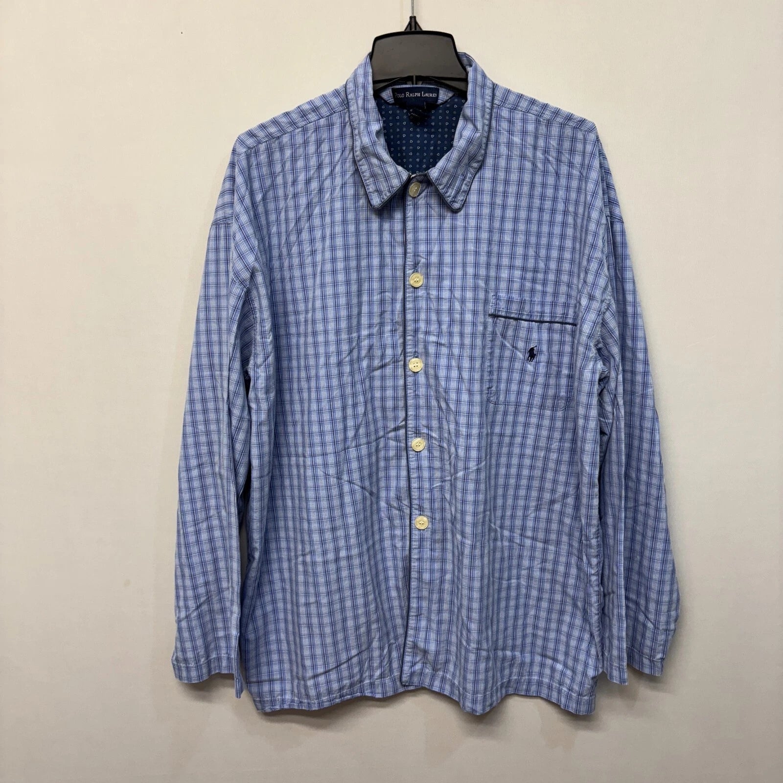 Polo Ralph Lauren Men Sleepwear PJ Pajama Set Size XL X-Large Blue D013 -11