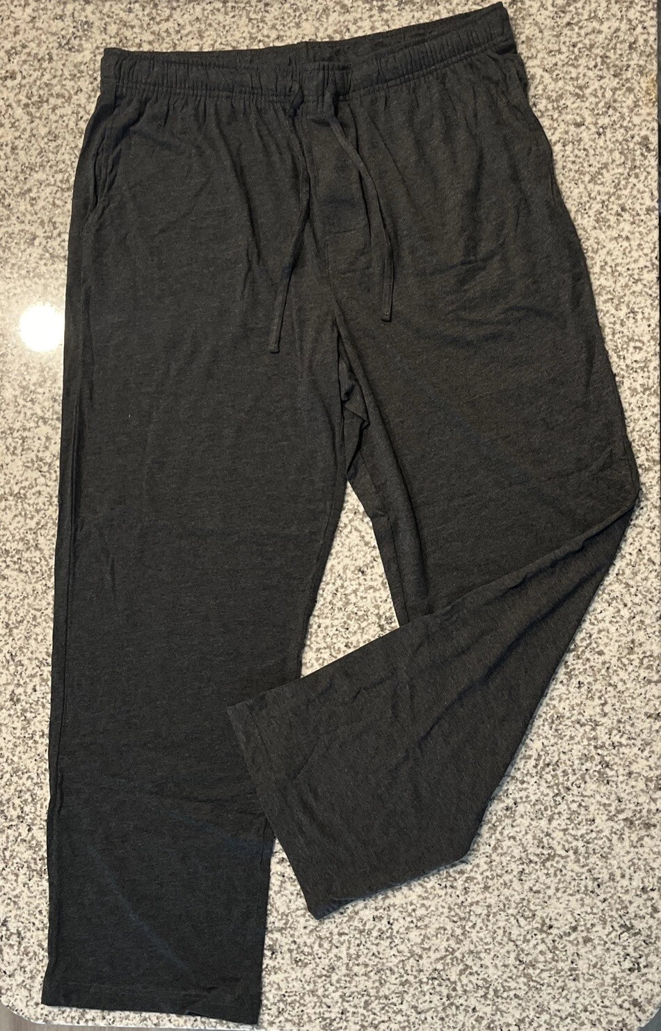 Sonoma Sleepwear 2 Piece Men Size L Dark Gray, Long Sleeve, Pockets,buttons.