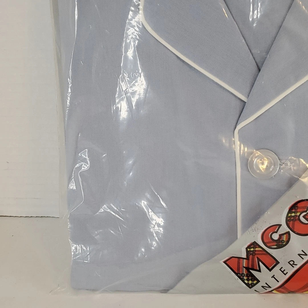 VTG McGregor international collection Long Sleeve blue 2 piece Pajama Set Medium