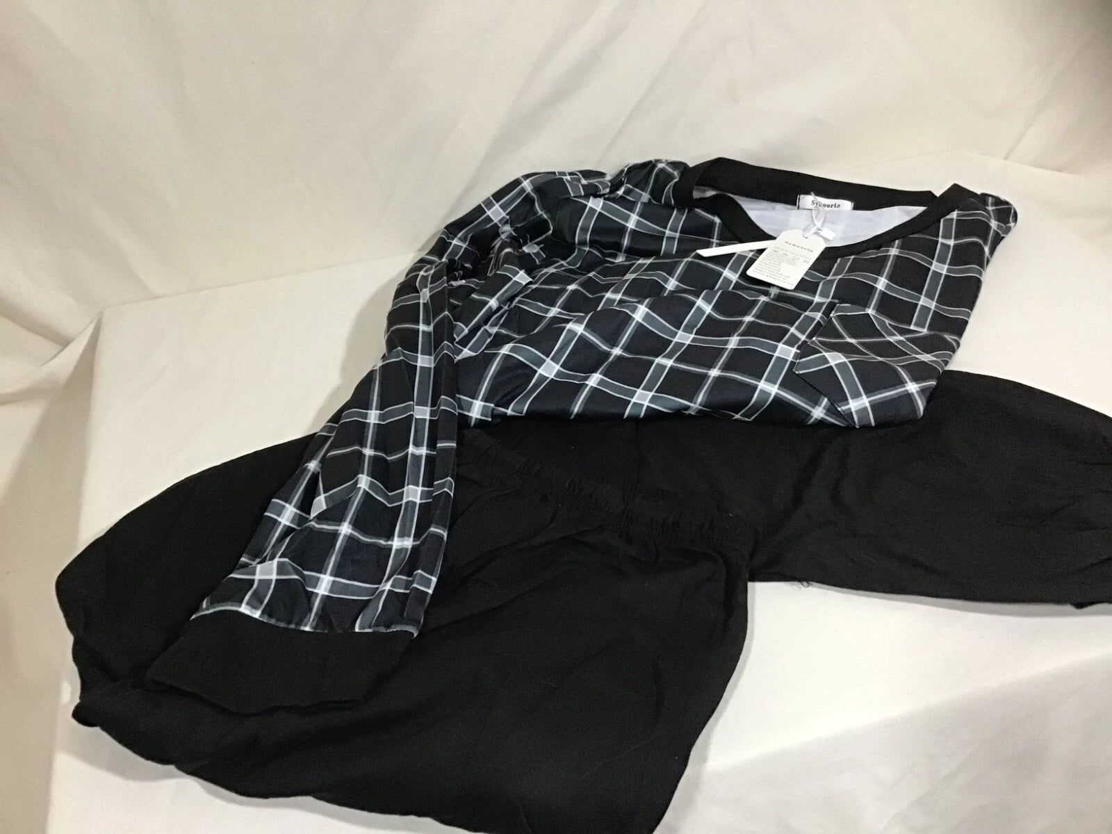 Sykooria Mens Pajamas Set Cotton Pajamas Long Sleeve Soft S