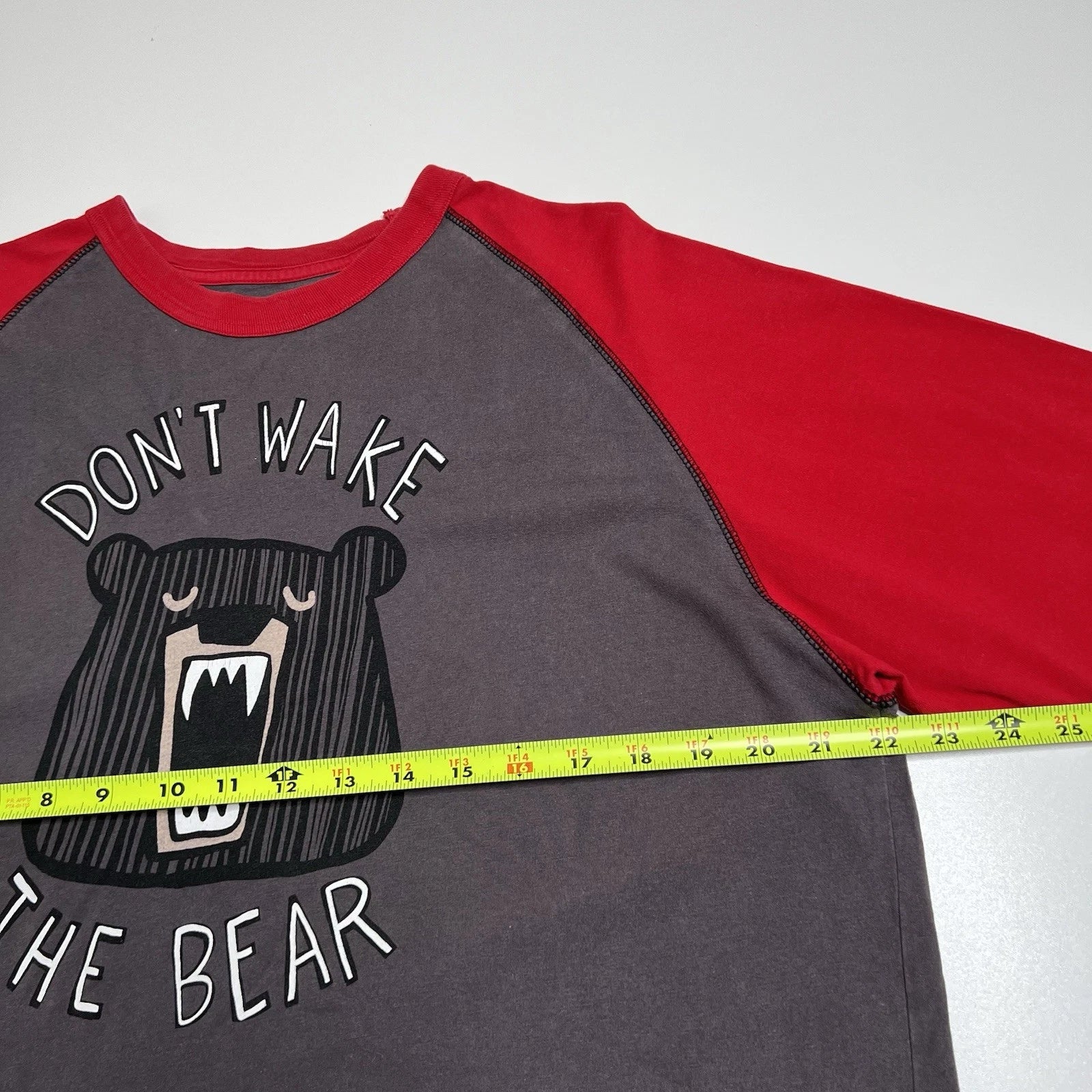 Lazy One Don’t Wake The Bear Mens Pajama Set, Pants and Shirt - Size L