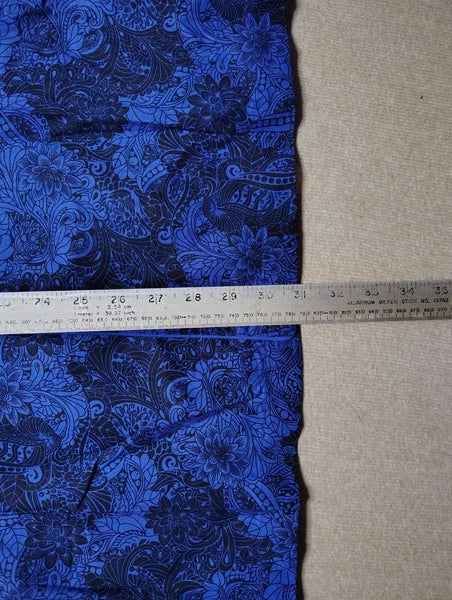 Robert Graham Men's Pajama 2-Piece Set Blue Black Floral Paisley Size Large NWT