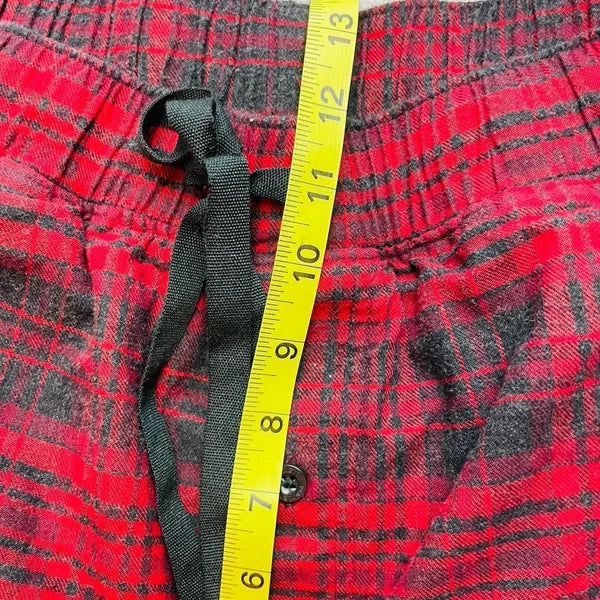 Pendleton Pajamas 2 Piece Set Mens M Red Black Plaid Long Sleeve Shirt Pants