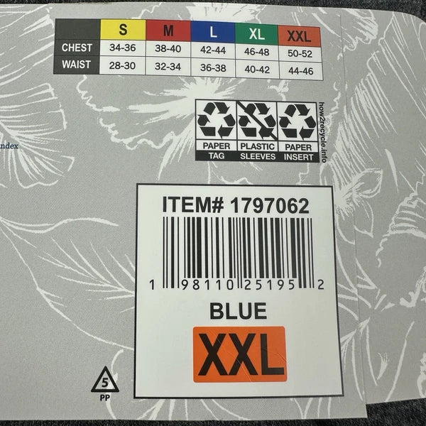 Tommy Bahama Pajamas Men's XXL Blue Grey Waffle Lounge Set Pants Shirt Thermal