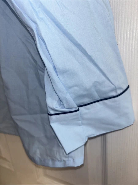 Savile Row Blue Two Piece Pajama Set Size Medium