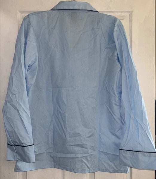 Savile Row Blue Two Piece Pajama Set Size Medium