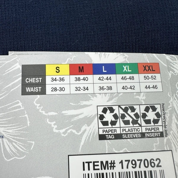 Tommy Bahama Pajamas Men's XL Blue Grey Waffle Lounge Set 2-Piece Pants Shirt