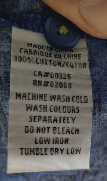 Robert Graham Men's Pajama 2-Piece Set Blue Black Floral Paisley Size Large NWT