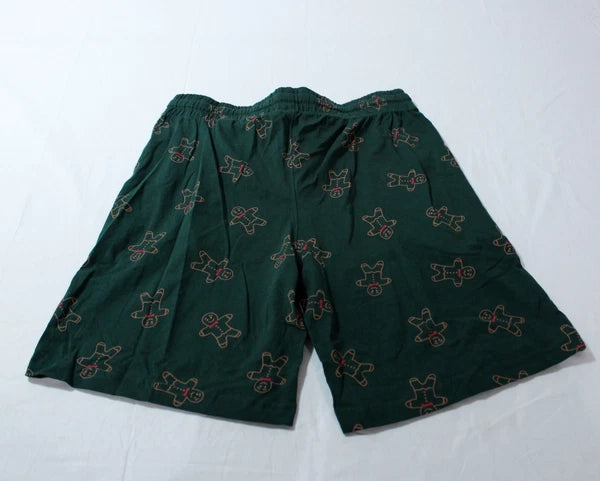 Reserved Men's Short Sleeve Winter Wonders Graphic Pajama Set AC2 Green Small