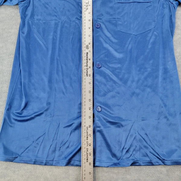 Stafford Pajama Set Satin Star Sapphire Sleepwear S/S Shirt & Shorts Mens M NWT