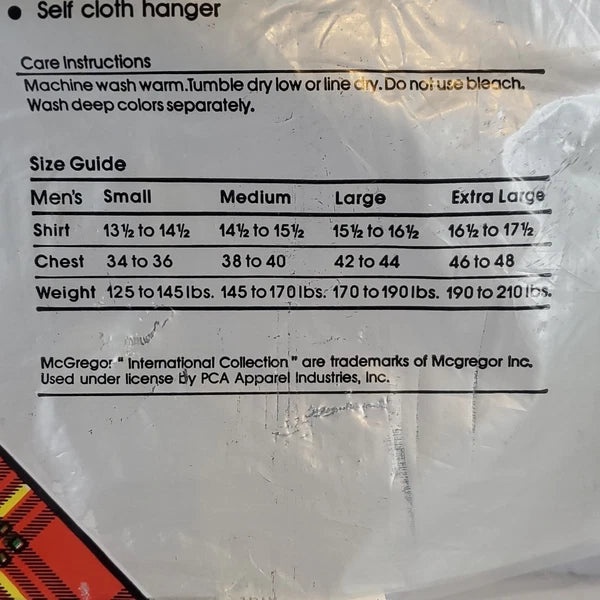 VTG McGregor international collection Long Sleeve blue 2 piece Pajama Set Medium