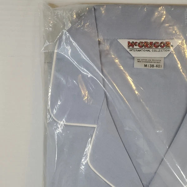 VTG McGregor international collection Long Sleeve blue 2 piece Pajama Set Medium