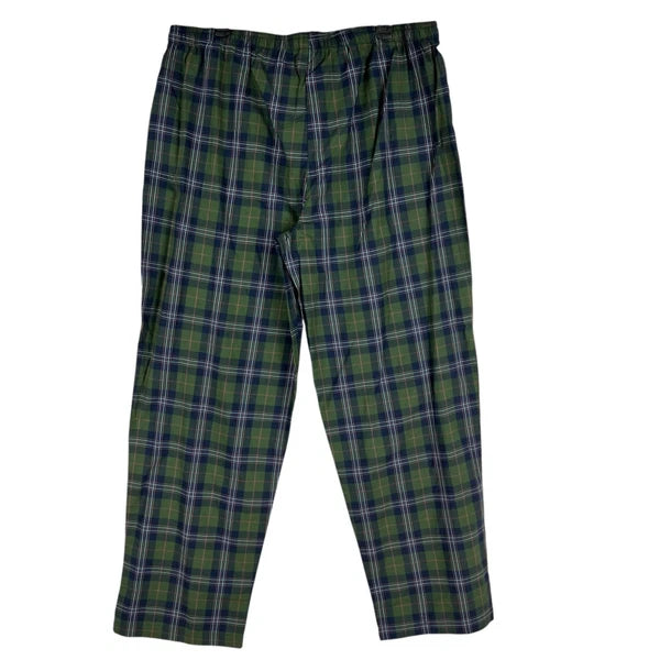 Stafford Men's Regular Fit Olive Plaid 2 Pieces Sleepwear Set Size XL Olive NWT