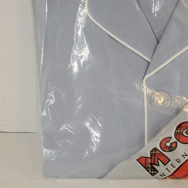 VTG McGregor international collection Long Sleeve blue 2 piece Pajama Set Medium