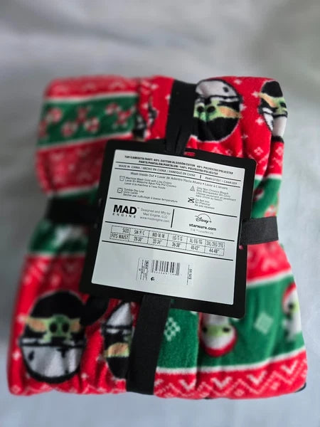 Star Wars Mandalorian Baby Yoda Christmas Mens Pajamas Set Mens XL - New