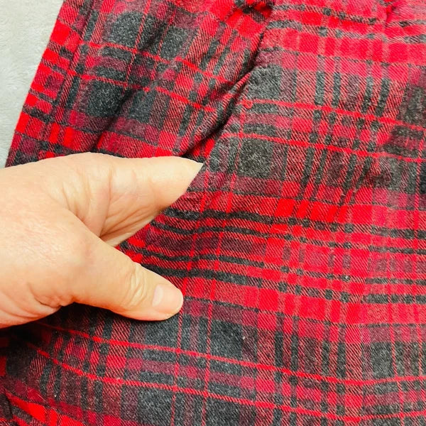 Pendleton Pajamas 2 Piece Set Mens M Red Black Plaid Long Sleeve Shirt Pants