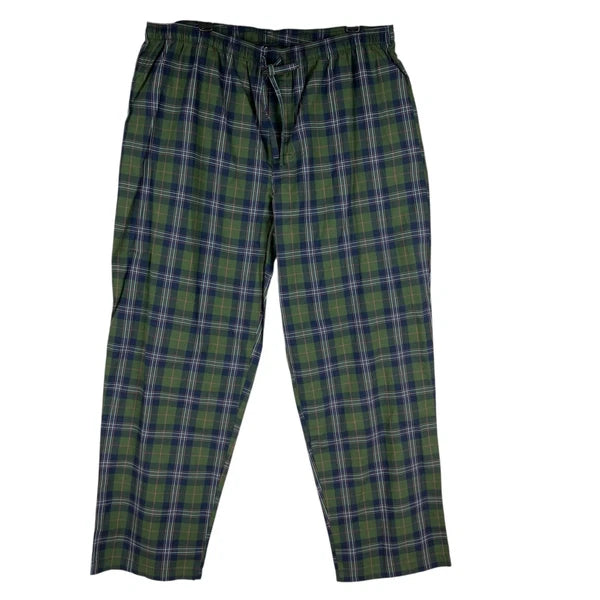 Stafford Men's Regular Fit Olive Plaid 2 Pieces Sleepwear Set Size XL Olive NWT