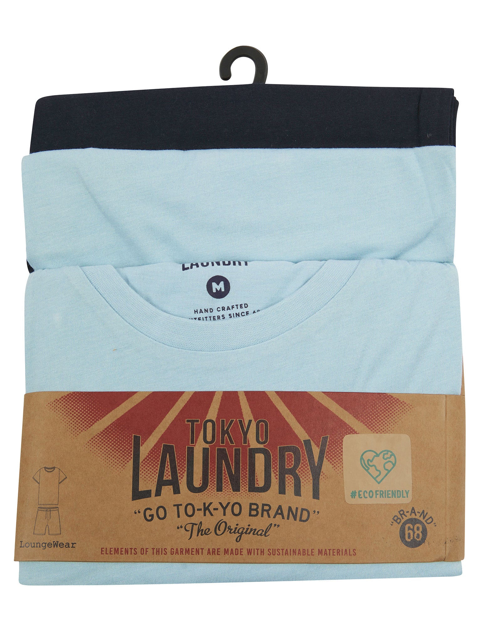 Tokyo Laundry Pyjama Set Mens Cotton T-Shirt and Shorts Loungewear PJs Sleepwear