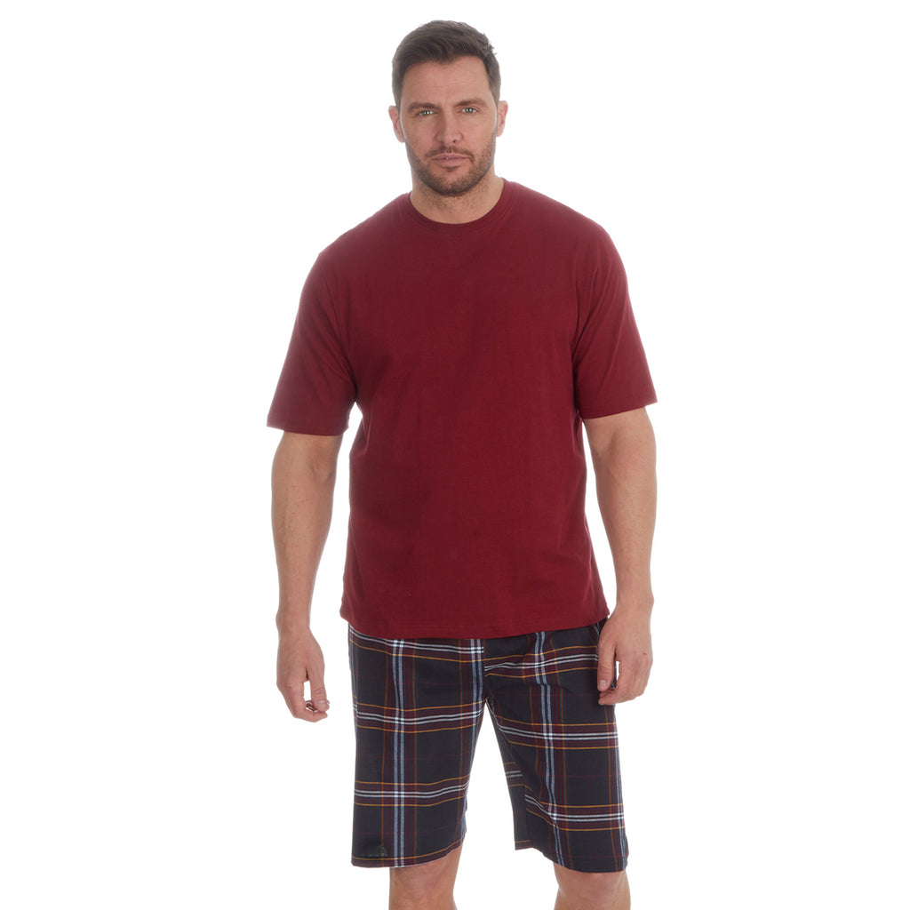 Mens Shorty Pyjamas T-Shirt and Shorts Pyjama Set Summer Medium Large XL XXL UK