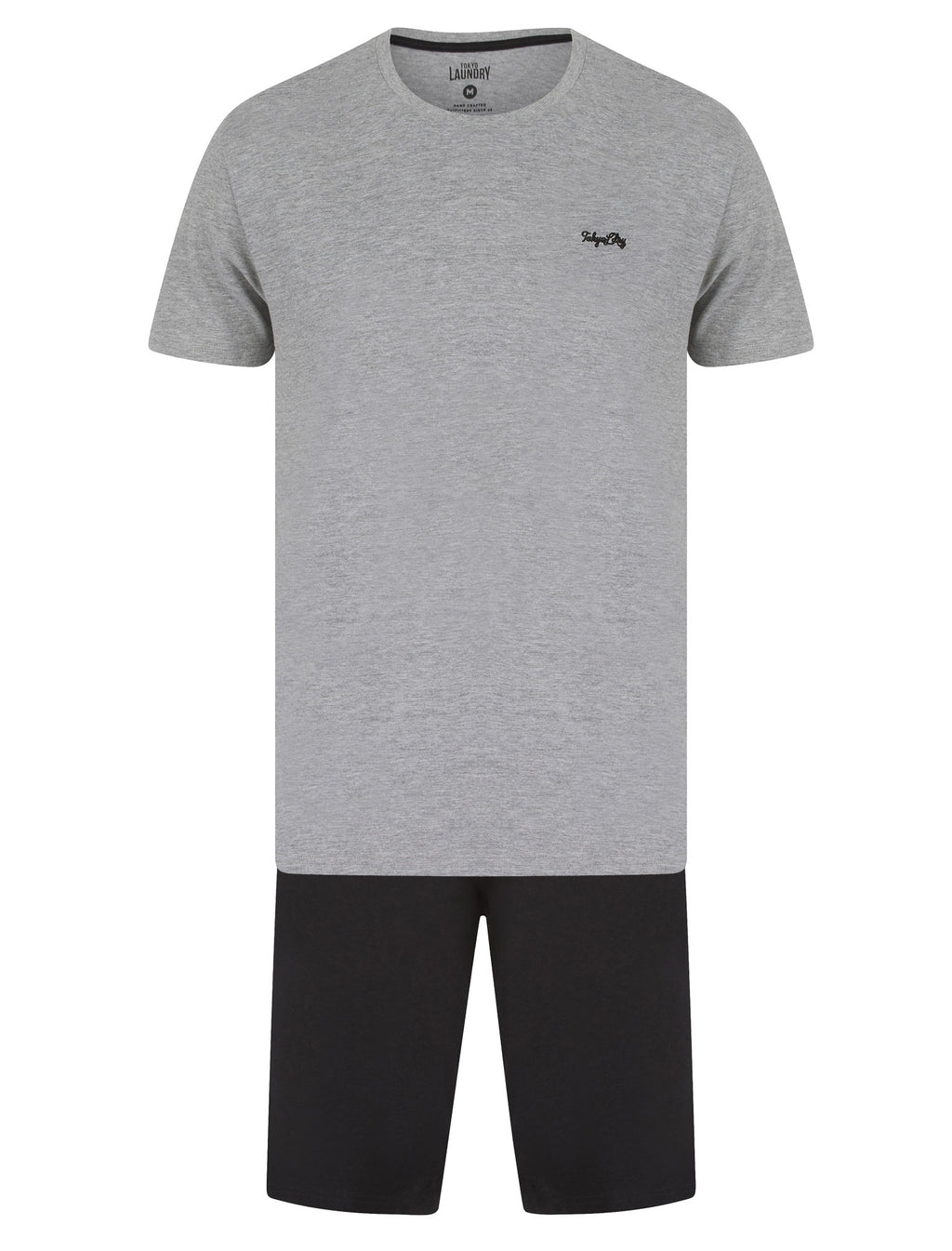 Tokyo Laundry Pyjama Set Mens Cotton T-Shirt and Shorts Loungewear PJs Sleepwear