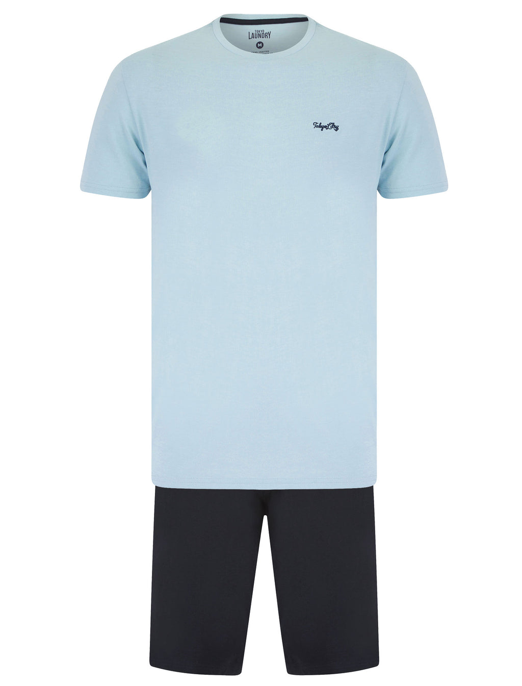 Tokyo Laundry Pyjama Set Mens Cotton T-Shirt and Shorts Loungewear PJs Sleepwear