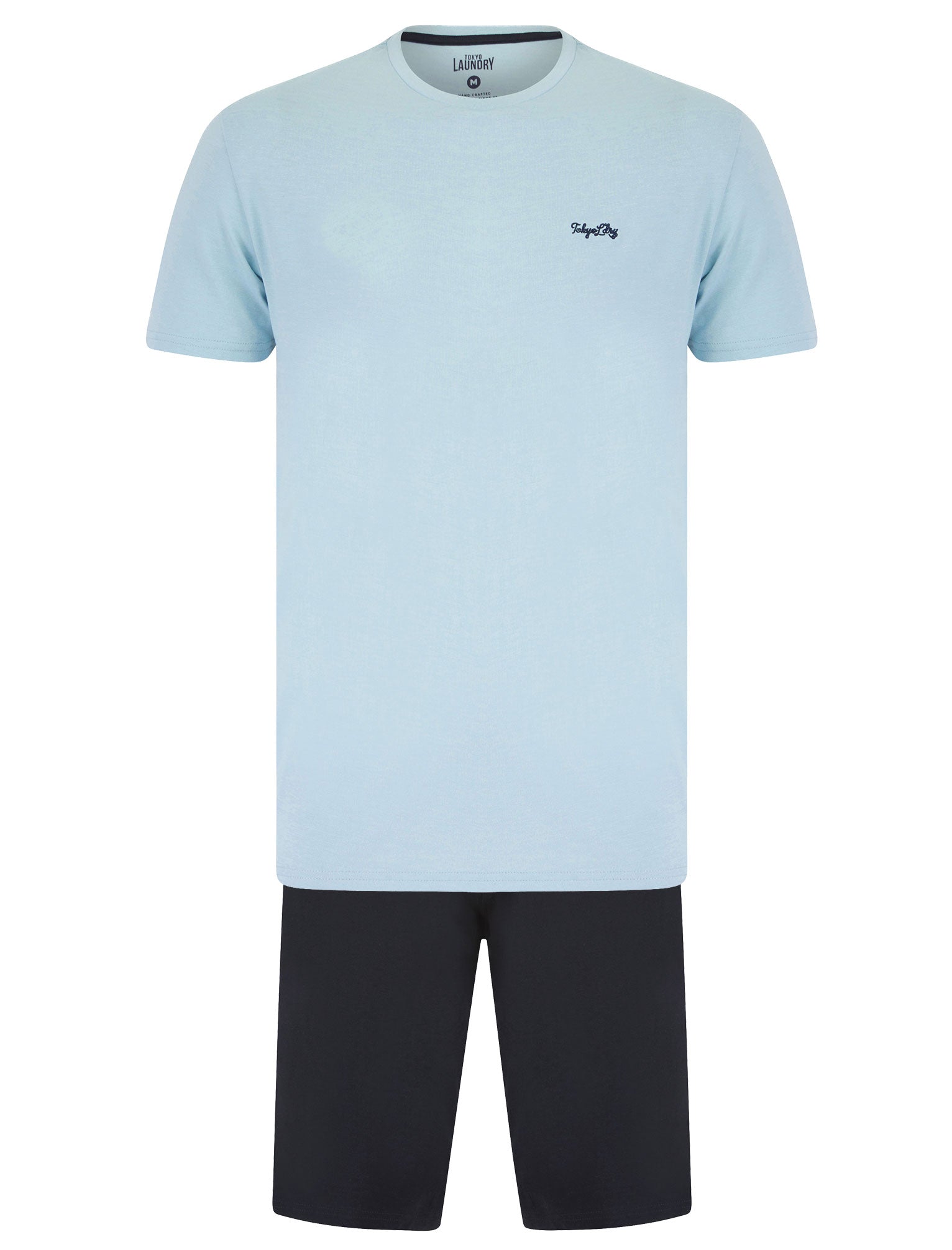 Tokyo Laundry Pyjama Set Mens Cotton T-Shirt and Shorts Loungewear PJs Sleepwear
