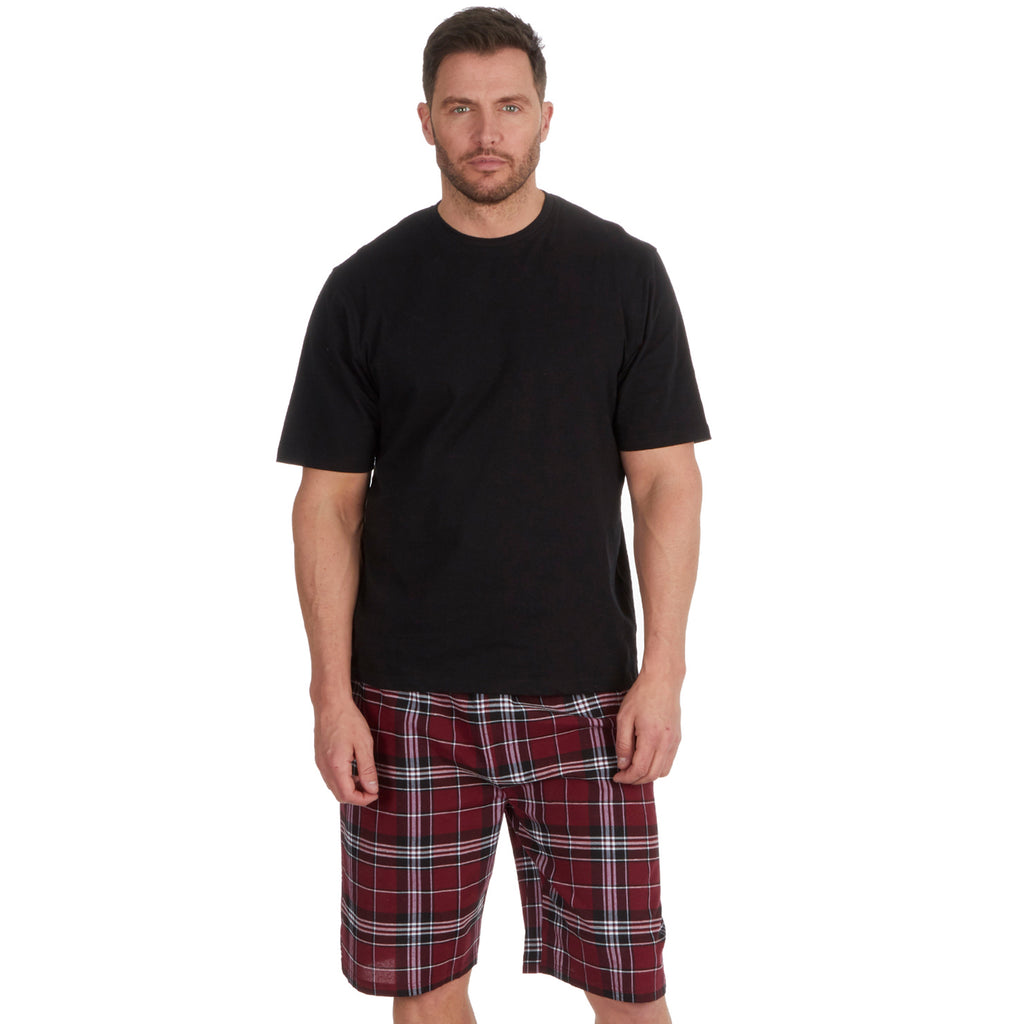 Mens Shorty Pyjamas T-Shirt and Shorts Pyjama Set Summer Medium Large XL XXL UK