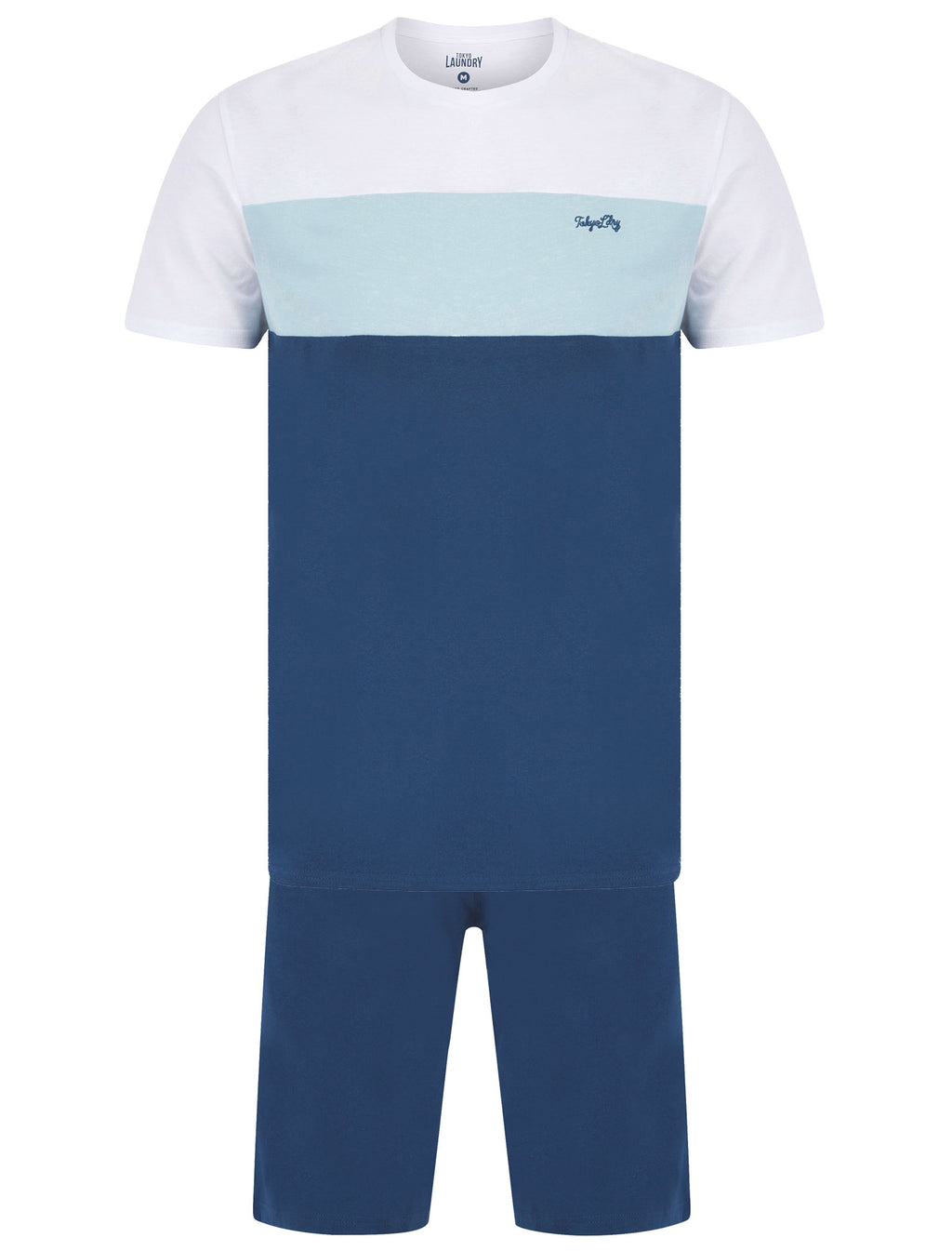 Tokyo Laundry Pyjama Set Mens Cotton T-Shirt and Shorts Loungewear PJs Sleepwear