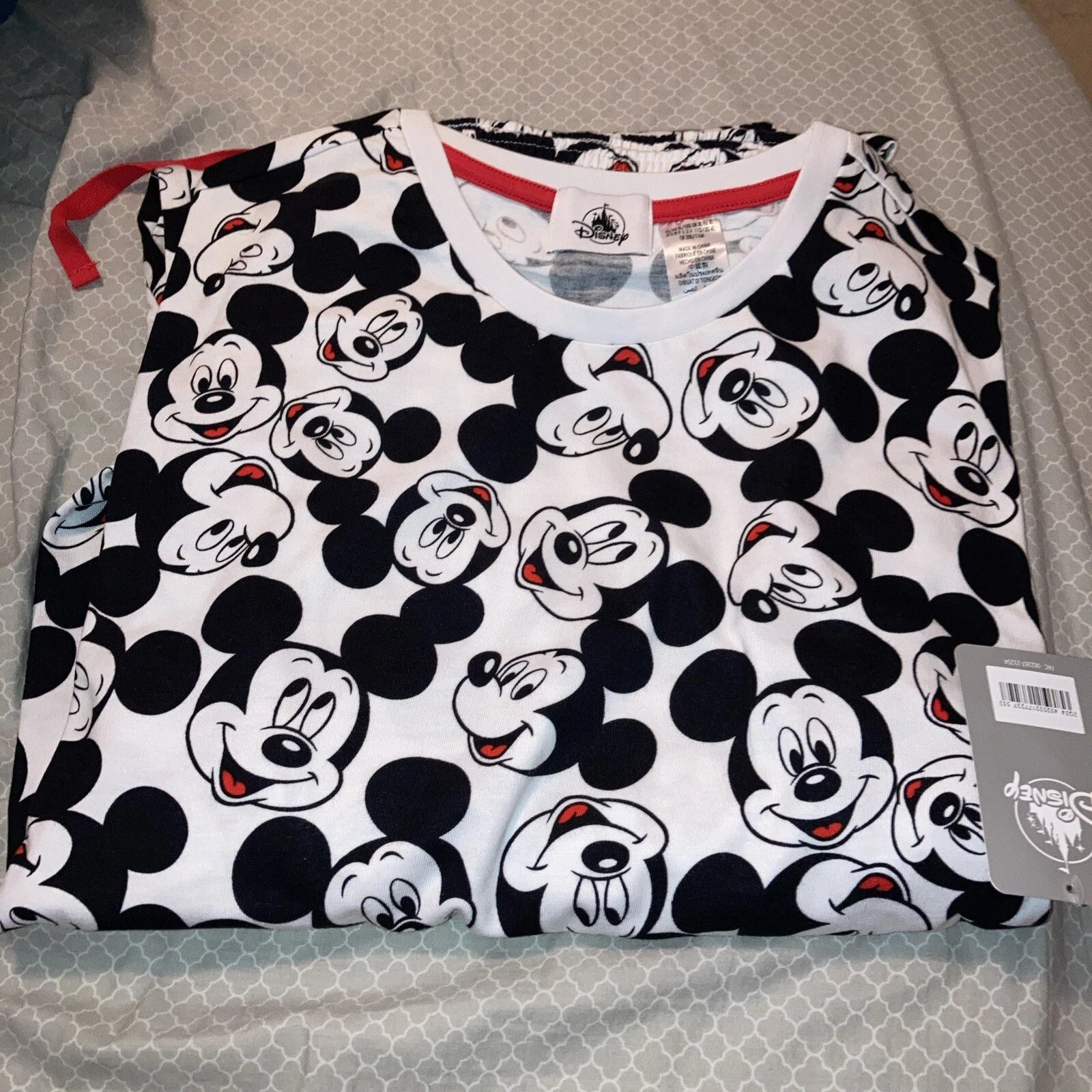 Mickey Mouse Mens Graphic Sleep Wear Lounge Sleepwear Set Size XL