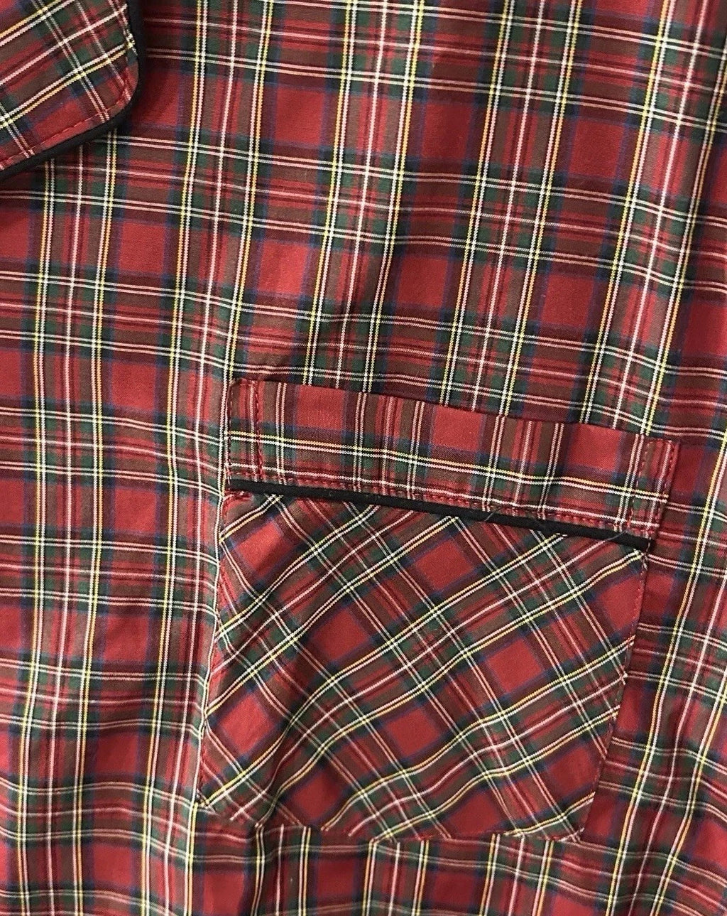 Hanes Men's Size XL Woven Cotton Blend Red Plaid Pajama Set NEW